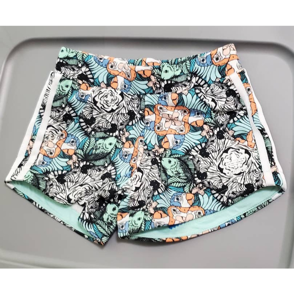 Adidas Originals Zoo Shorts in Multi/White ~ Big Girl's Size XS